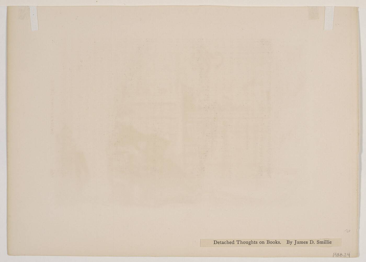 A black-and-white print of a young White woman seated in a home library reading a book.