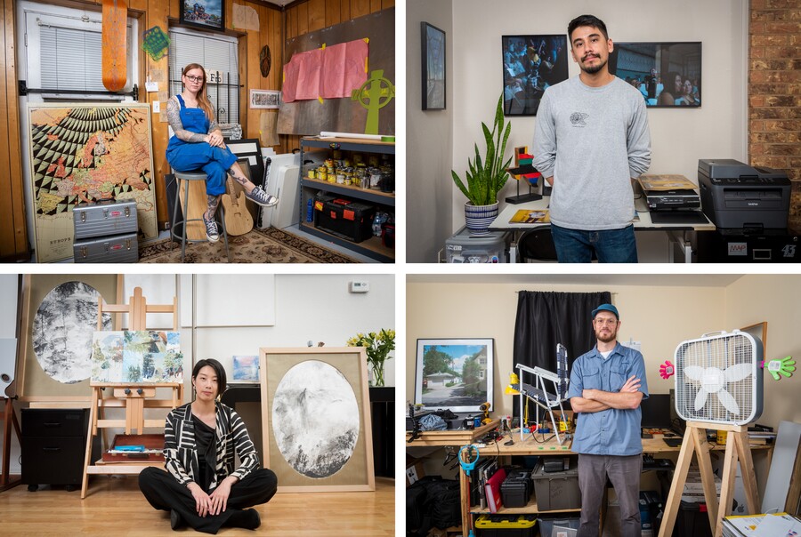 Four portraits of 2019-20 Carter Community Artists