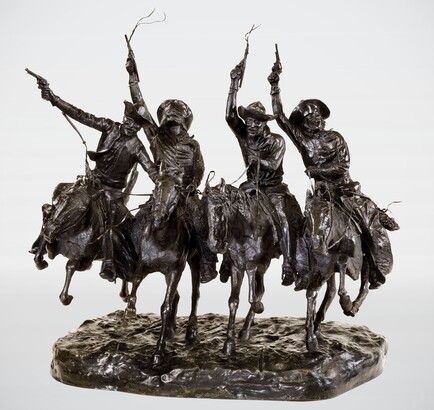 Frederic Remington (1861–1909), Coming Through the Rye, ca. 1916, Bronze,