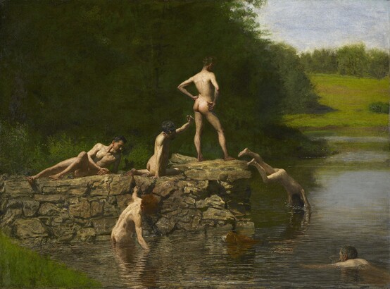 Thomas Eakins (1844–1916), Swimming, 1885, Oil on canvas