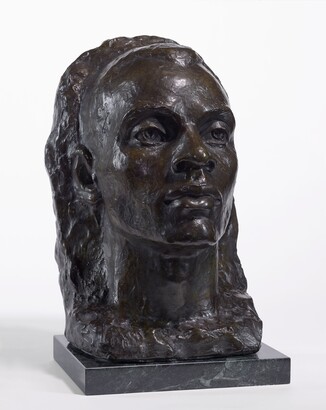 Richmond Barthé (1901–1989), The Art Foundry, The Negro Looks Ahead, 1986, Bronze on marble base