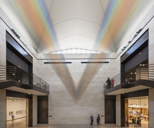 Gabriel Dawe (b. 1973), Plexus no. 34, 2016, Gütermann thread, painted wood, hooks
