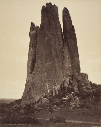 William Henry Jackson (1843–1942), Tower of Babel, Garden of the Gods, ca. 1880, Albumen silver print