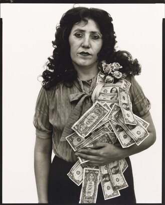 Richard Avedon (1923–2004), Petra Alvarado, factory worker, El Paso, Texas, on her birthday 4/22/82, 1985, Gelatin silver print