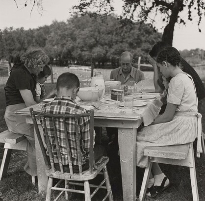 Morris Engel (1918–2005), Buda, Texas. Dairy Farmer—Rylander Family, 1949