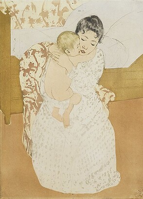Mary Cassatt (1844–1926) Maternal Caress 1890–91