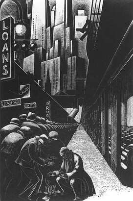 Clare Leighton (1898–1989) Bread Line New York 1932