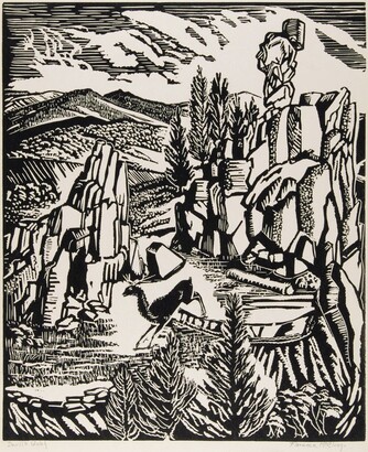 Florence Elliott McClung (1894–1992) Devil's Gulch, ca. 1945
