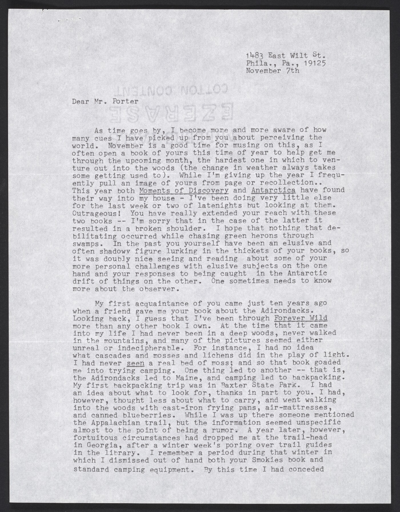 Eliot porter family picture