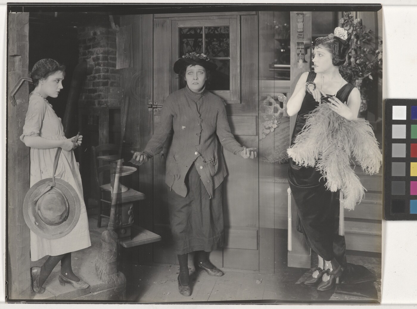 [Gloria Swanson in daydream scene as three different women ...