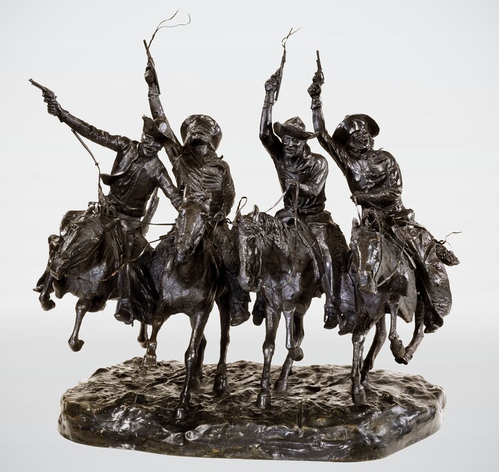 Frederic Remington (1861–1909), Coming Through the Rye, ca. 1916, Bronze,