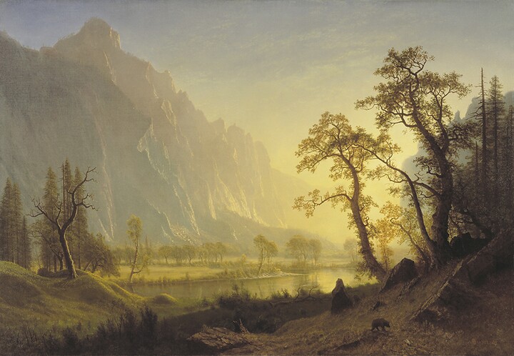 Albert Bierstadt, Sunrise, Yosemite Valley, ca. 1870