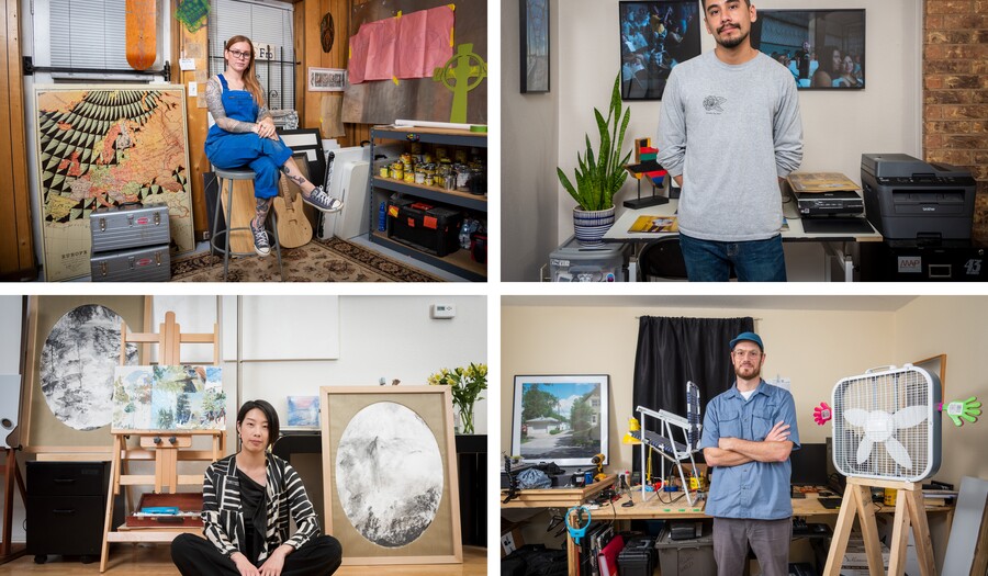 Four portraits of 2019-20 Carter Community Artists